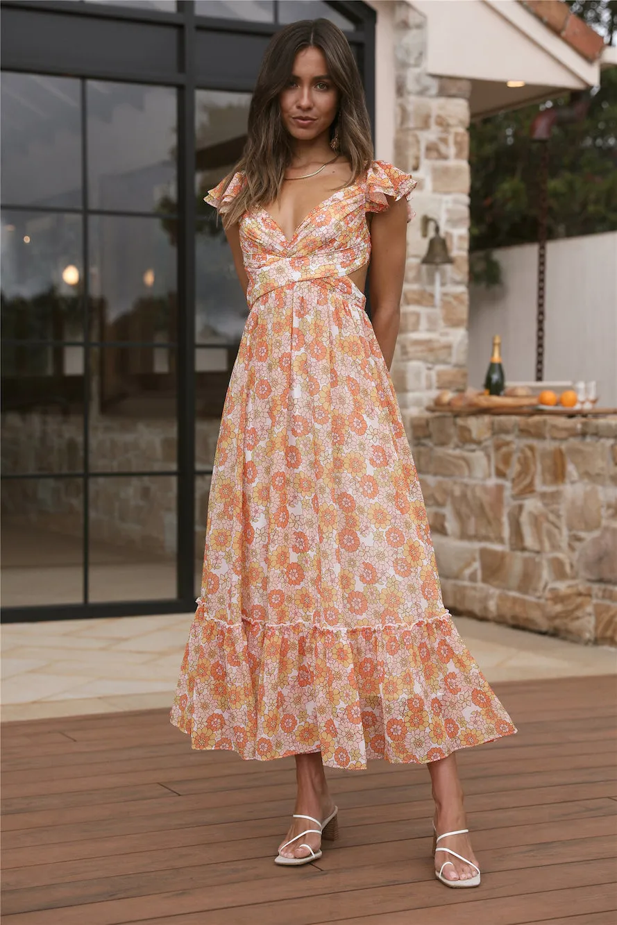 Starting Over Maxi Dress Orange sold by Fortunate One product image thumbnail 2