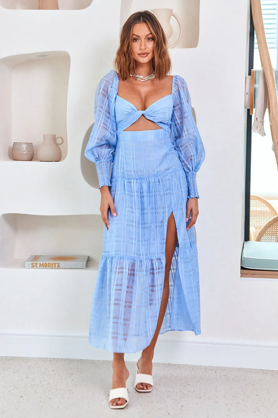 Dance And Forget Maxi Dress Blue sold by Fortunate One product image thumbnail 3