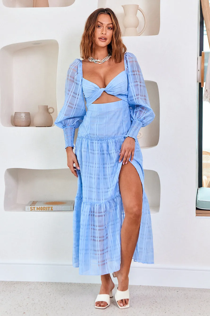 Dance And Forget Maxi Dress Blue sold by Fortunate One