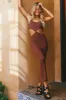 Touch Of The Sun Maxi Dress Brown sold by Fortunate One
