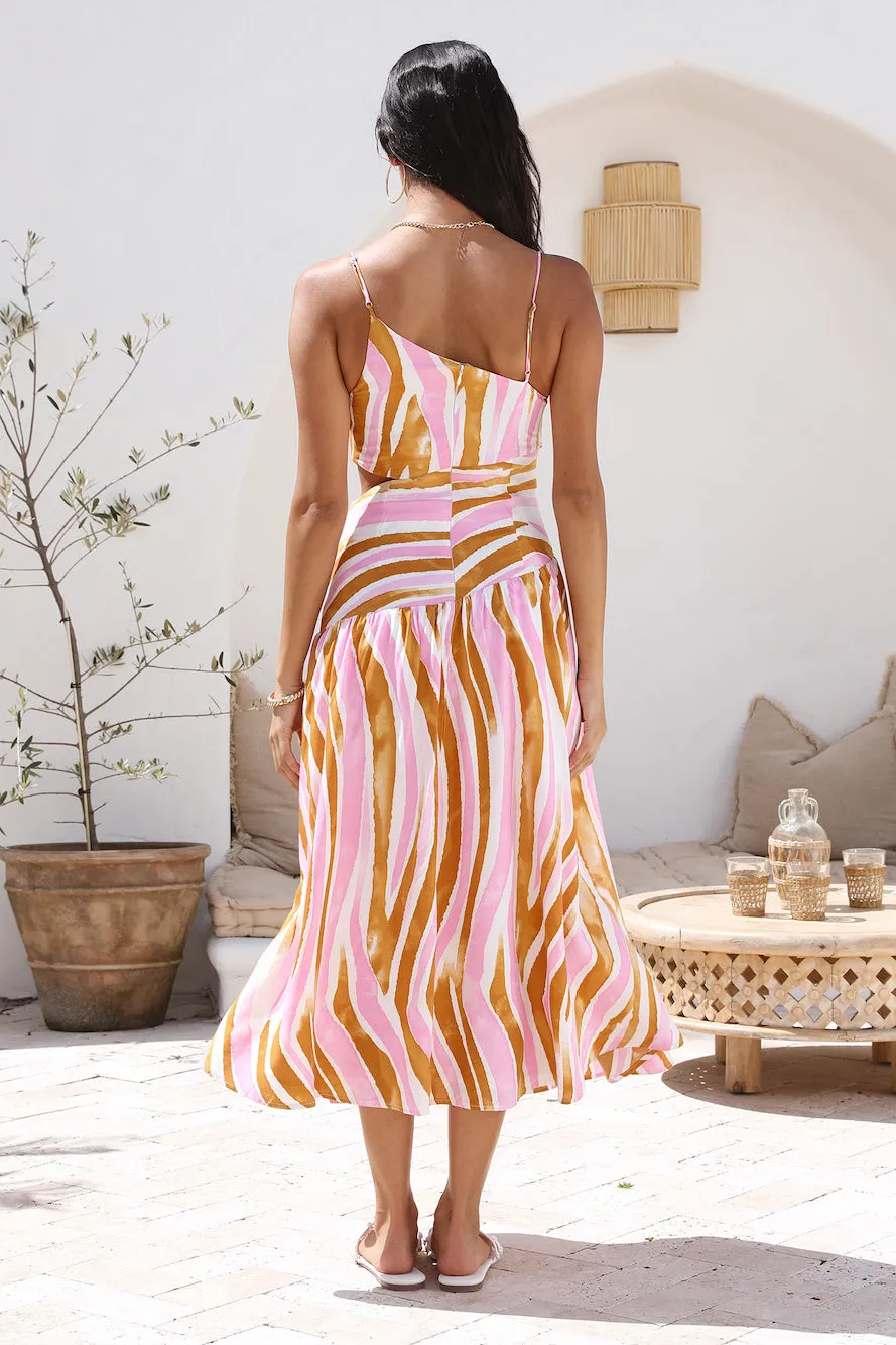 Poppy Seeds Maxi Dress Pink sold by Fortunate One product image thumbnail 4