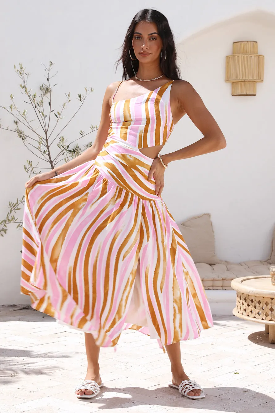 Poppy Seeds Maxi Dress Pink sold by Fortunate One