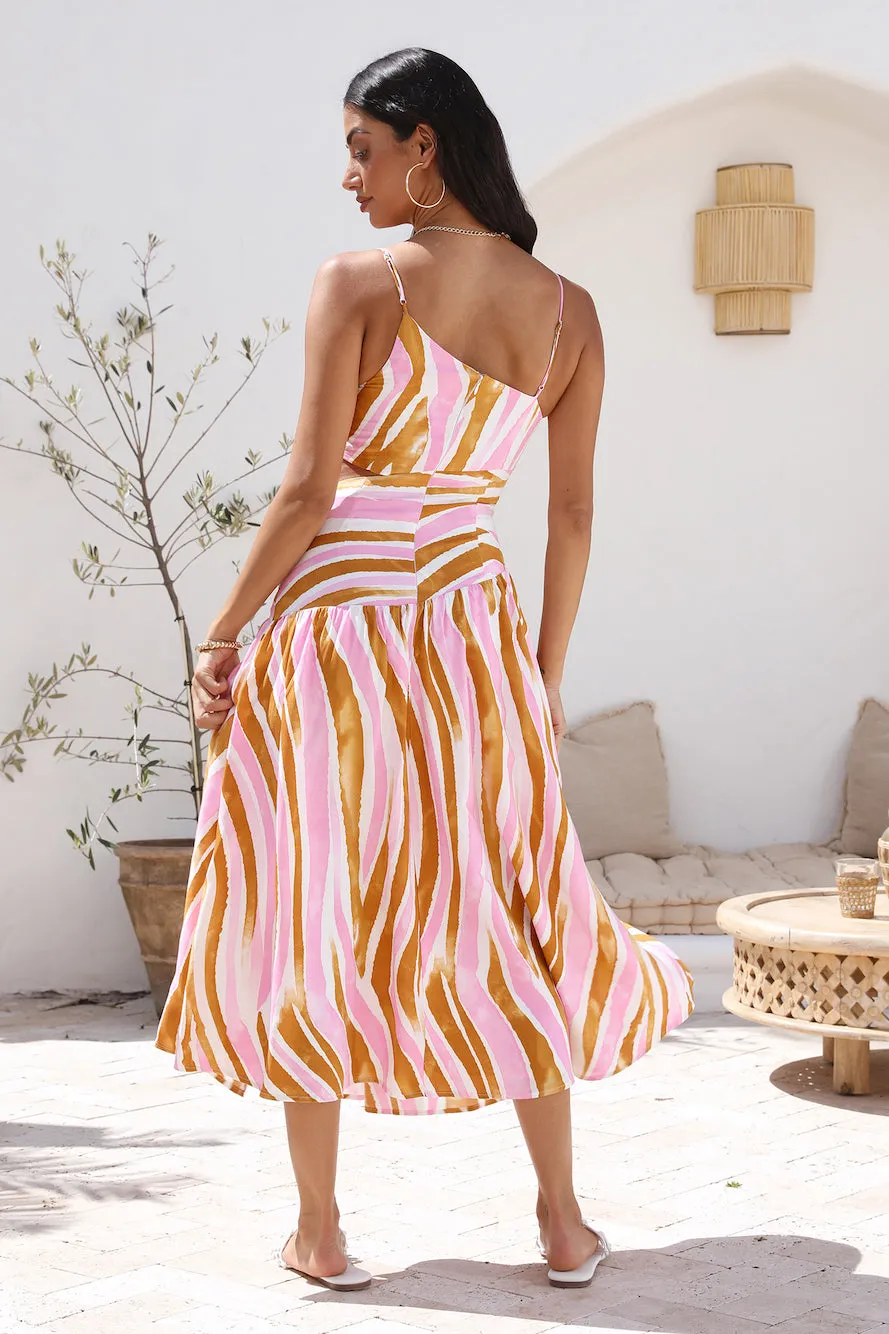 Poppy Seeds Maxi Dress Pink sold by Fortunate One product image thumbnail 5
