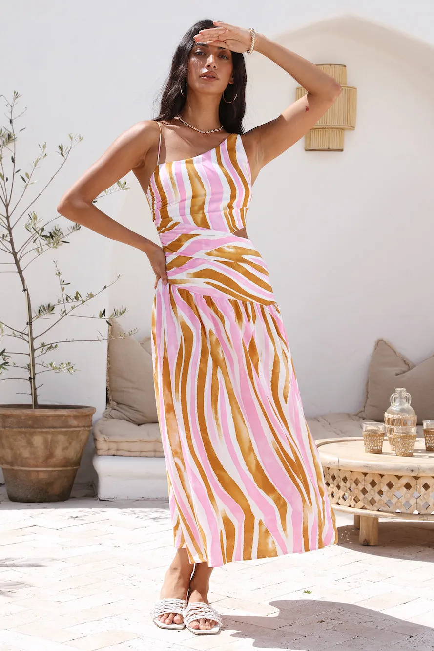 Poppy Seeds Maxi Dress Pink sold by Fortunate One product image thumbnail 2