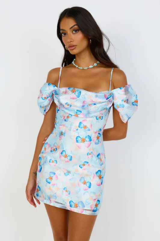 Take Me To Paris Dress Blue sold by Fortunate One