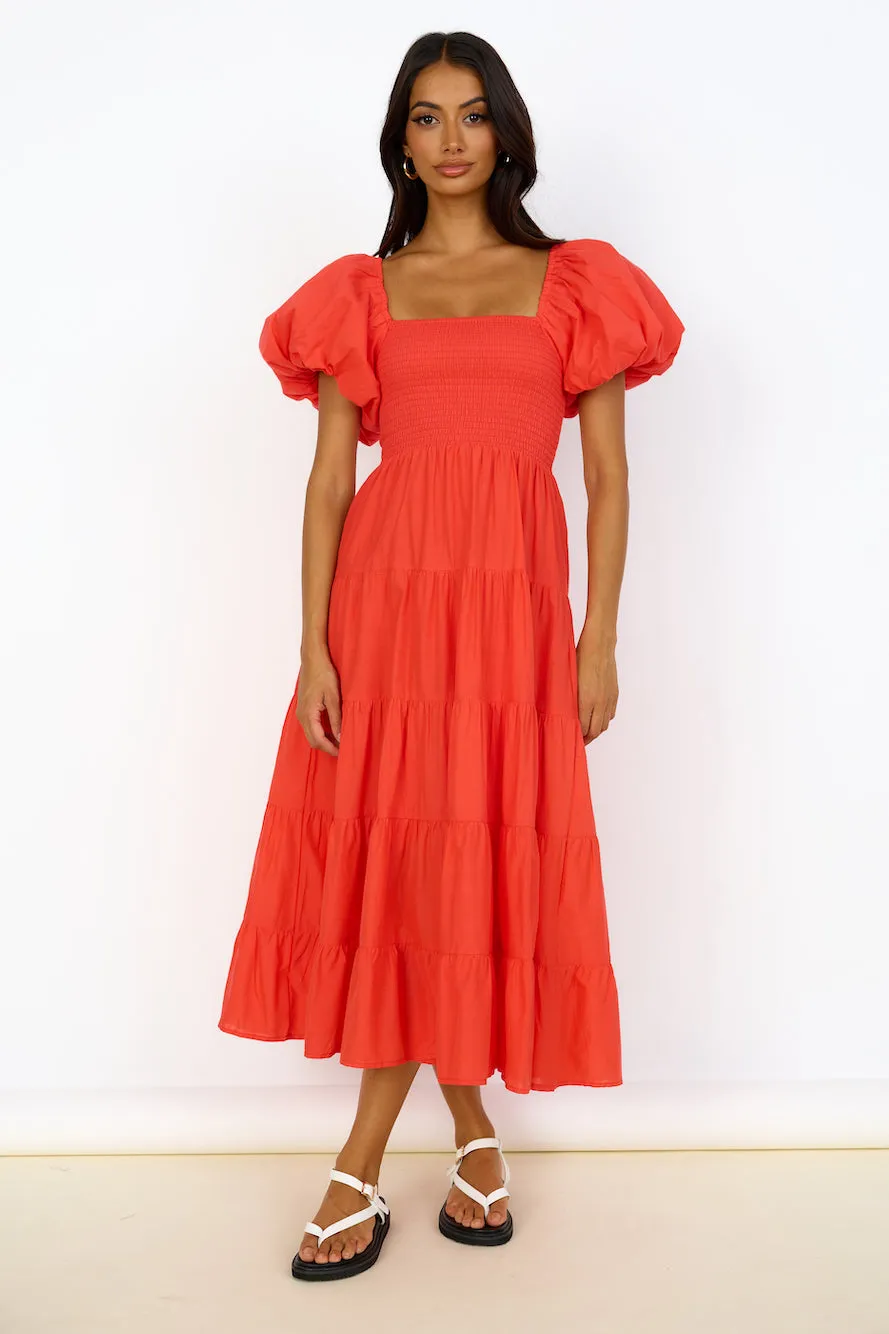 Adela Maxi Dress Red sold by Fortunate One product image thumbnail 3