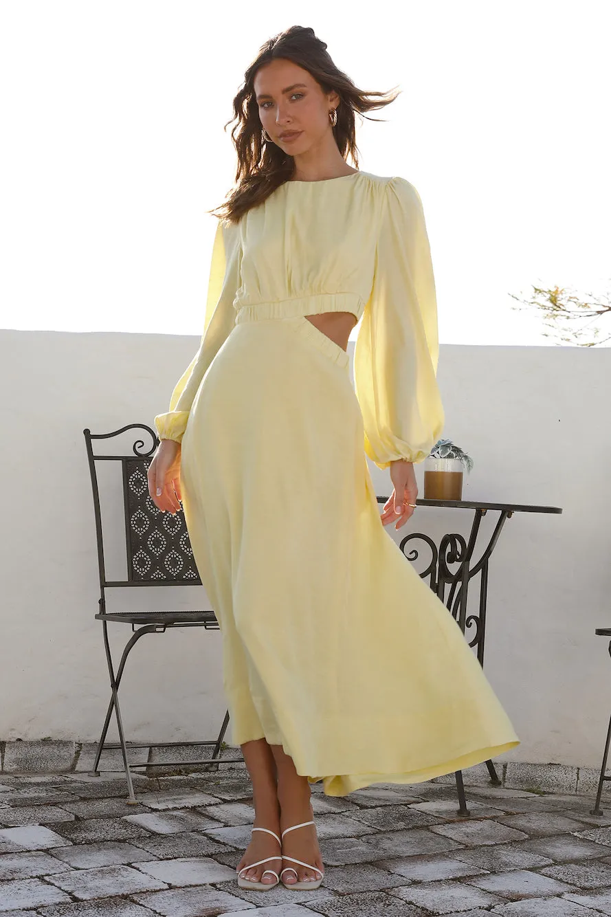 Miles Apart Maxi Dress Yellow sold by Fortunate One product image thumbnail 3