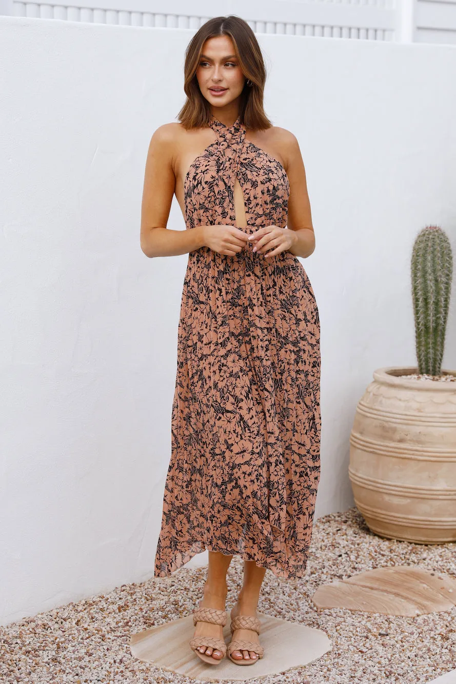 Everywhere Under The Sun Maxi Dress Tan sold by Fortunate One product image thumbnail 3