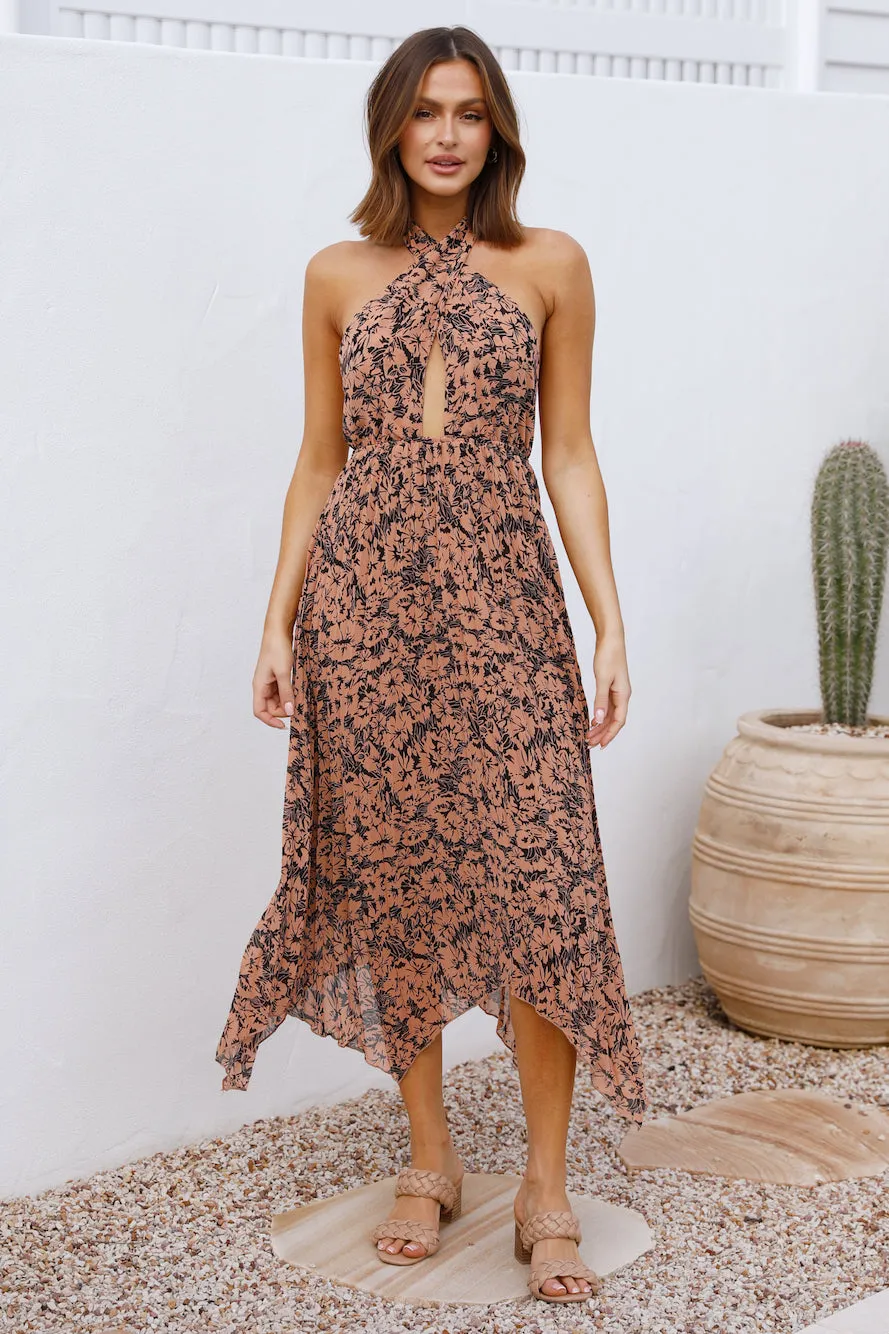 Everywhere Under The Sun Maxi Dress Tan sold by Fortunate One