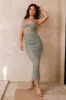 Think Of Me Mesh Maxi Dress Green sold by Fortunate One