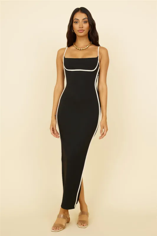 Heart Of Mine Maxi Dress Black sold by Fortunate One