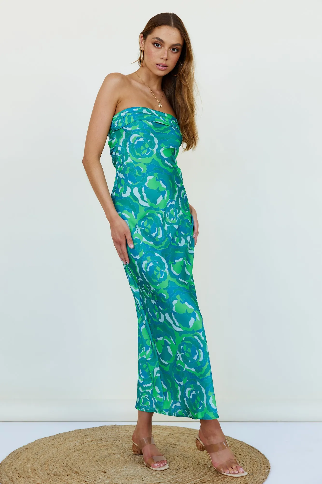 Viburnam Maxi Dress Green sold by Fortunate One product image thumbnail 4