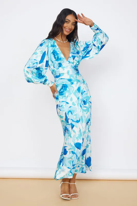 Limitless Possibilities Maxi Dress Blue sold by Fortunate One