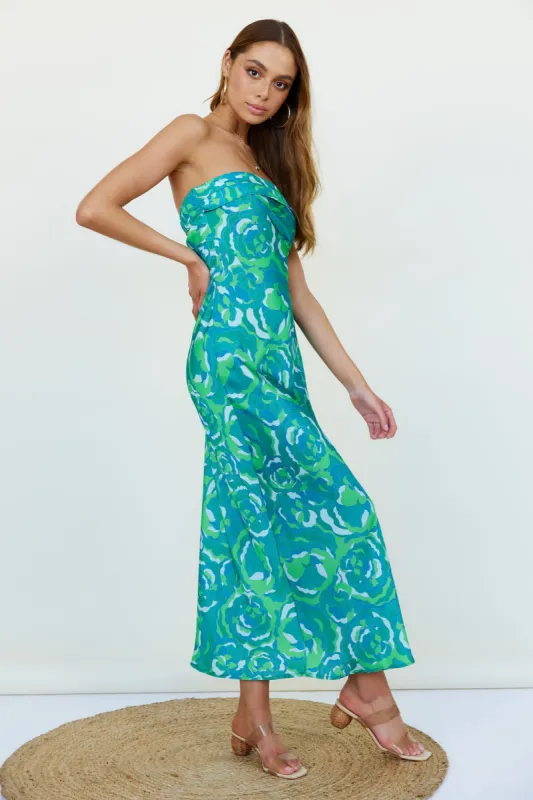 Viburnam Maxi Dress Green sold by Fortunate One