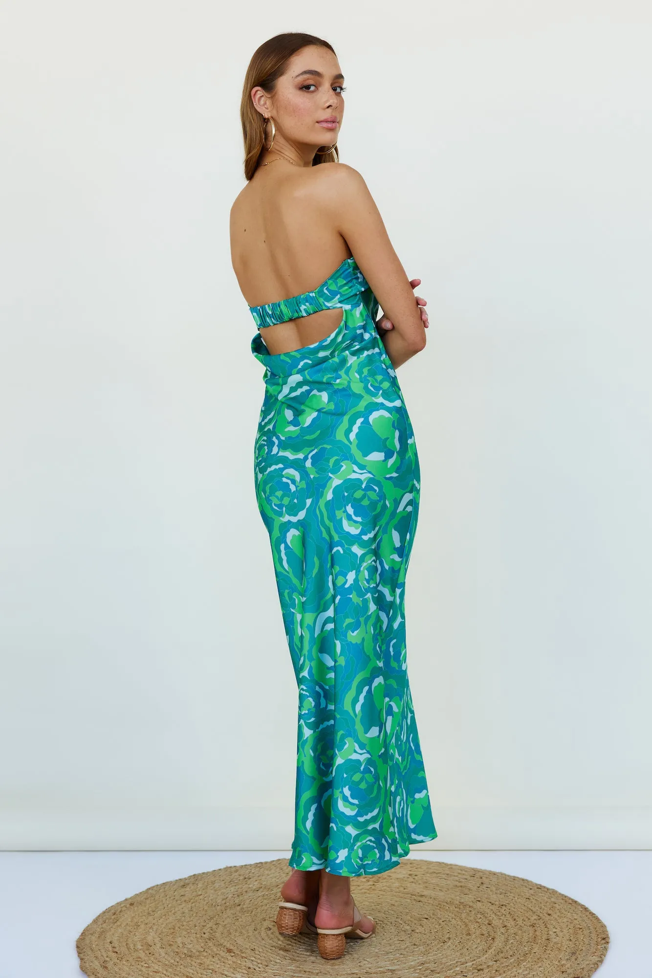 Viburnam Maxi Dress Green sold by Fortunate One product image thumbnail 5