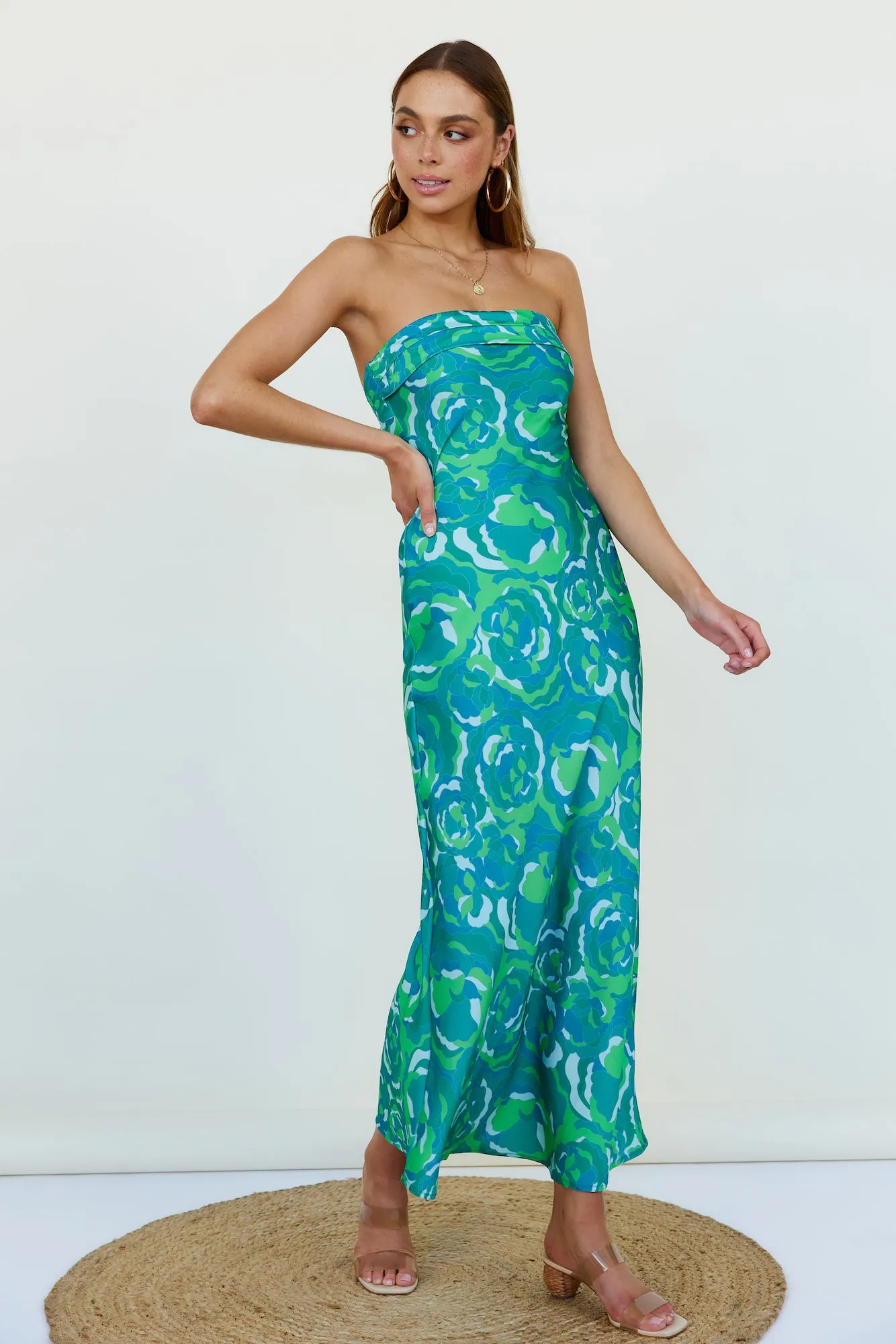Viburnam Maxi Dress Green sold by Fortunate One product image thumbnail 2