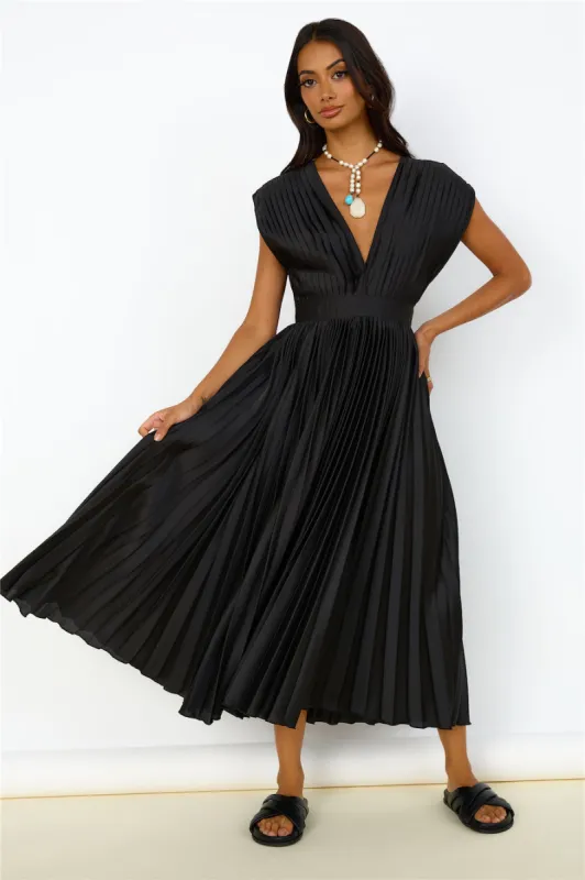 Iridescent Nights Maxi Dress Black sold by Fortunate One