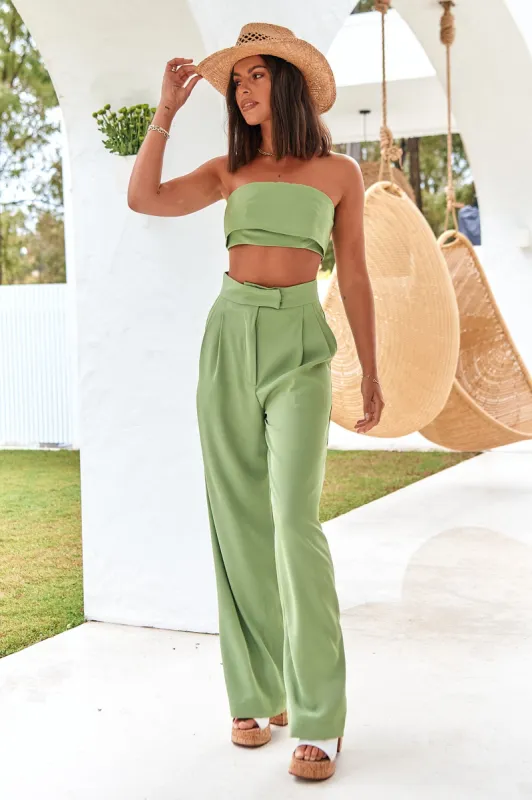 Solaris Crop Top Green sold by Fortunate One