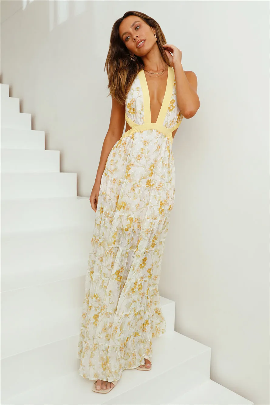 HELLO MOLLY Fashion Forward Maxi Dress Yellow sold by Fortunate One product image thumbnail 4