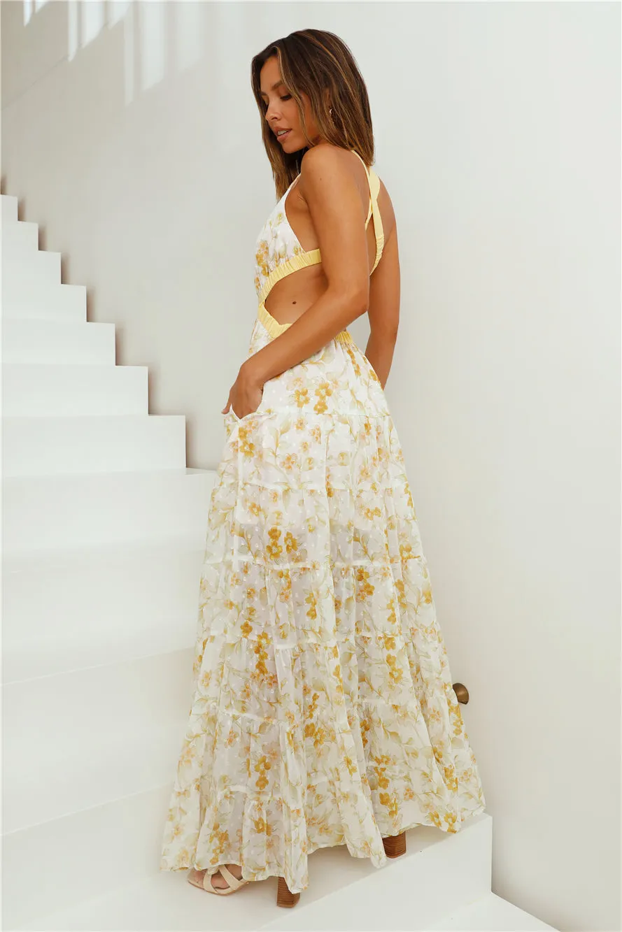 HELLO MOLLY Fashion Forward Maxi Dress Yellow sold by Fortunate One product image thumbnail 5