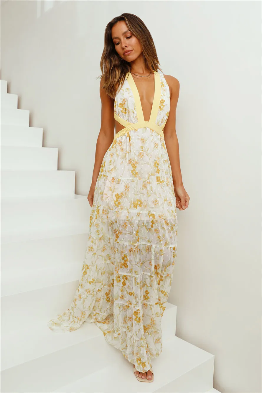 HELLO MOLLY Fashion Forward Maxi Dress Yellow sold by Fortunate One product image thumbnail 2