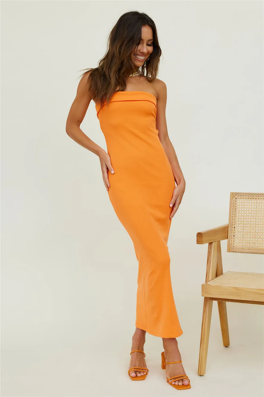 Only One Maxi Dress Orange sold by Fortunate One