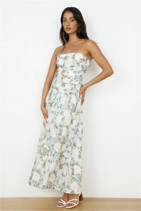 Cottage Living Maxi Dress Green sold by Fortunate One