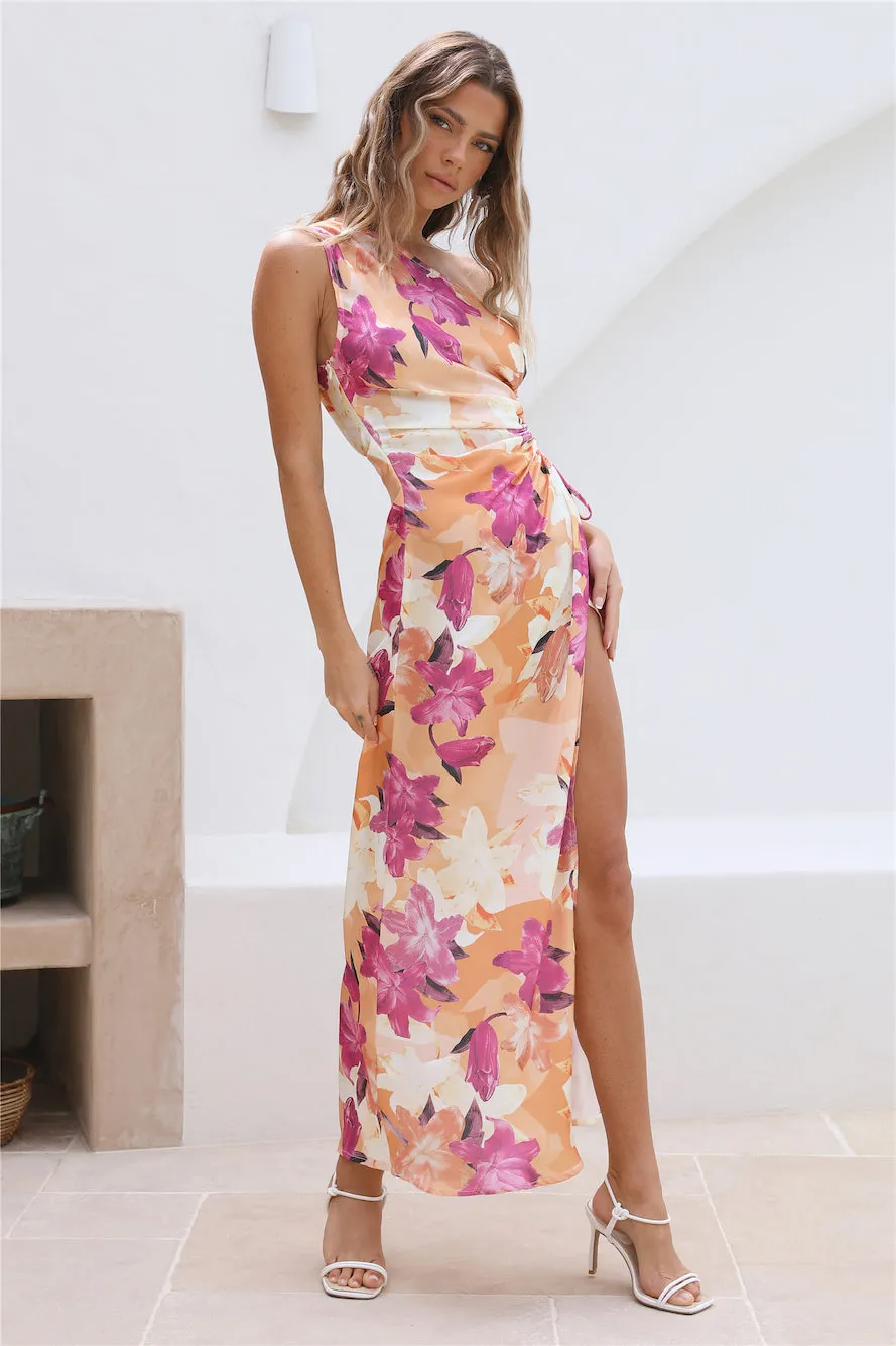 Dahlia Maxi Dress Orange sold by Fortunate One product image thumbnail 3