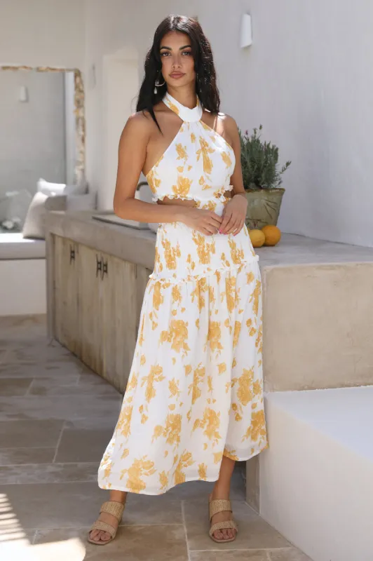 Sweet As Honey Maxi Dress Yellow sold by Fortunate One