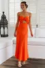 Glowing And Going Maxi Dress Orange sold by Fortunate One