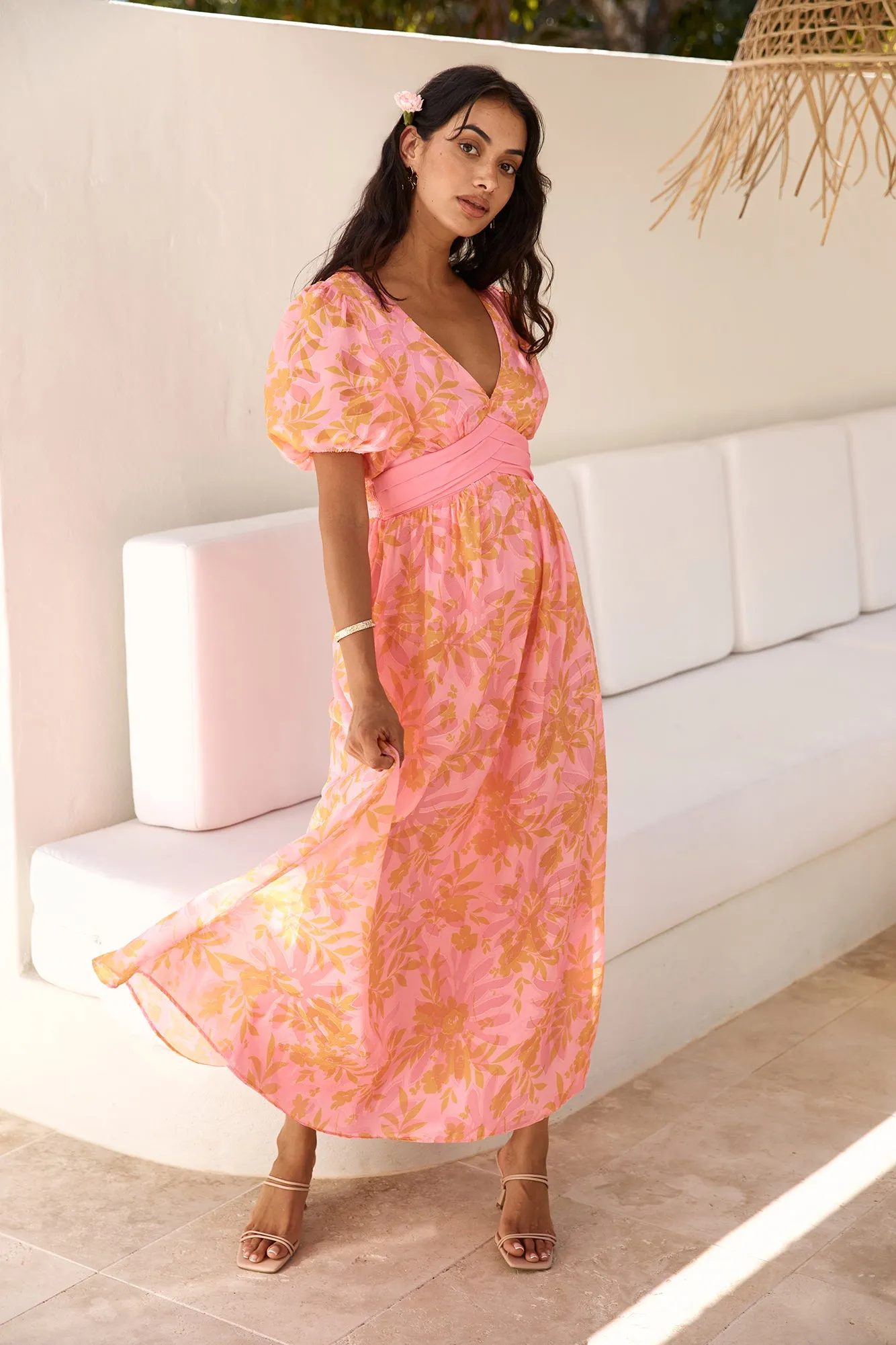 Best Wishes Maxi Dress Pink sold by Fortunate One product image thumbnail 3