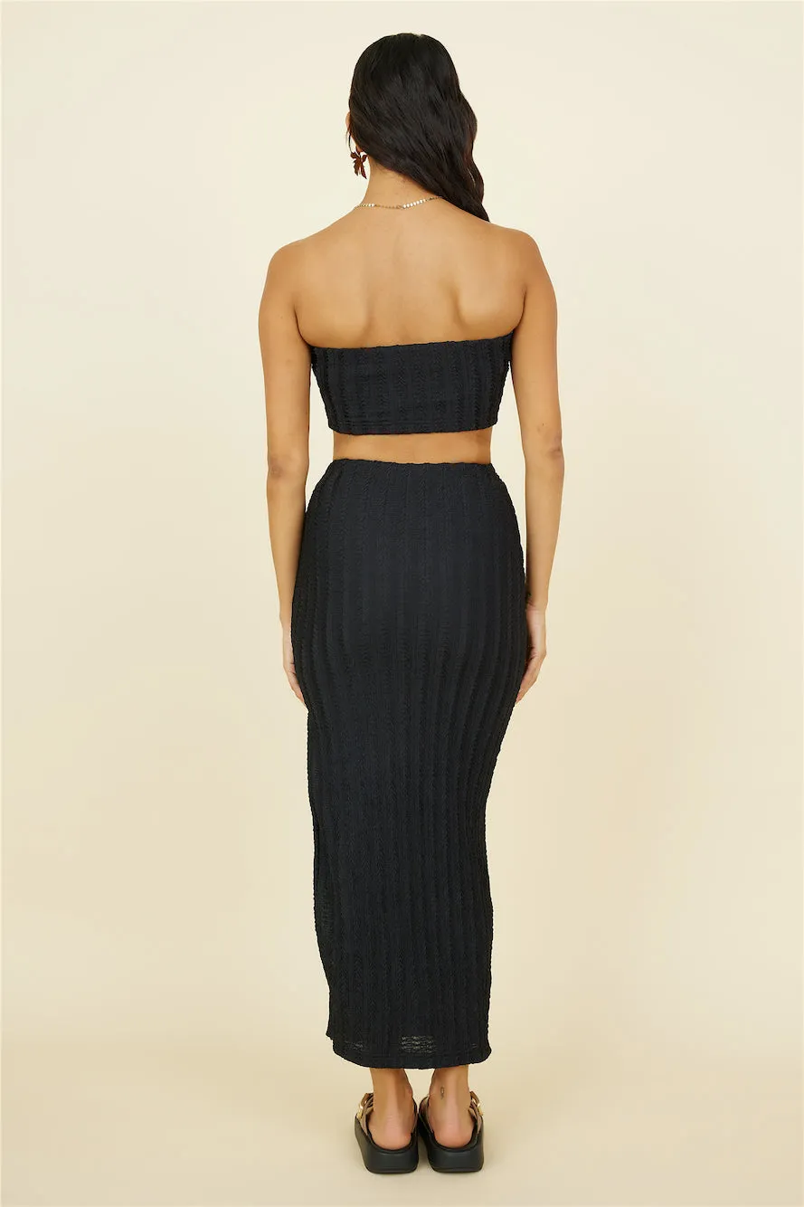 Poolside Adventure Maxi Skirt Black sold by Fortunate One product image thumbnail 4