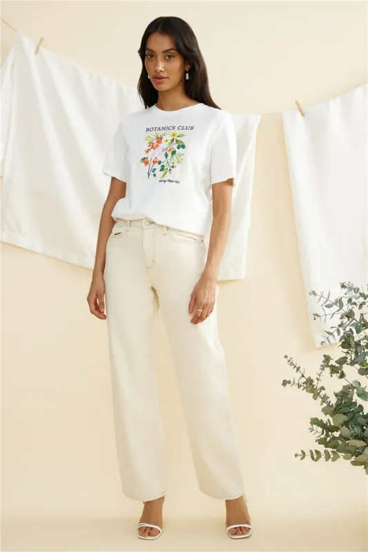 LEE 90s Baggy Jeans Organic Ecru sold by Fortunate One