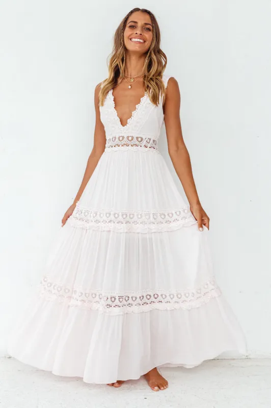 Playing Games Maxi Dress Pink sold by Fortunate One