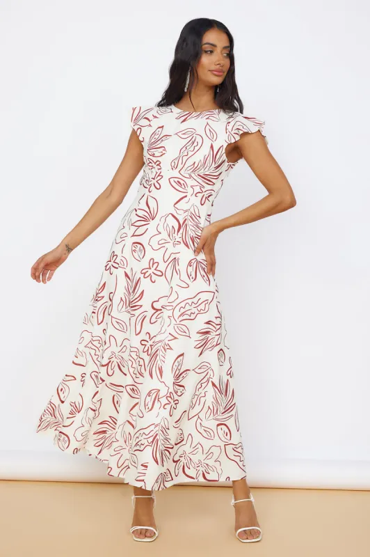 Star of Destiny Maxi Dress White sold by Fortunate One