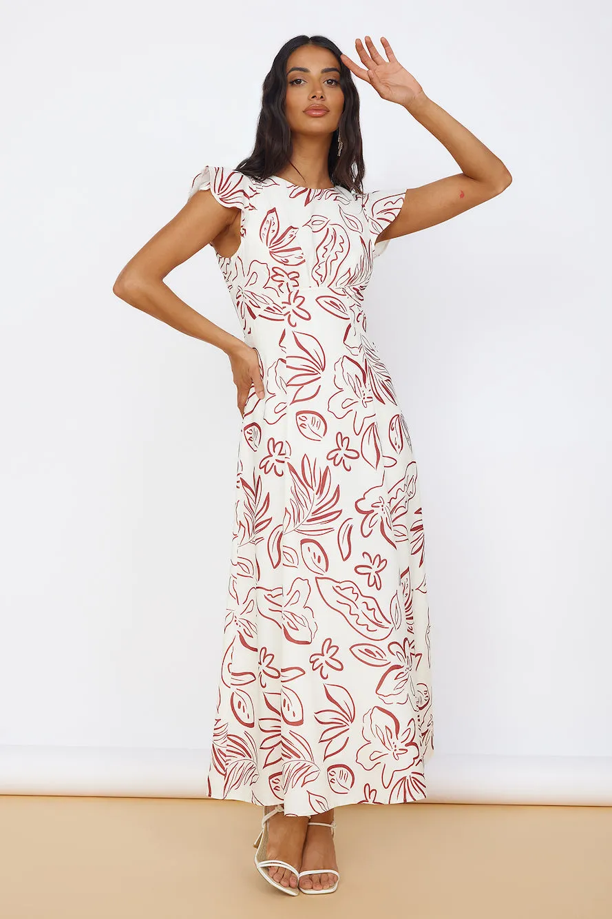 Star of Destiny Maxi Dress White sold by Fortunate One product image thumbnail 3
