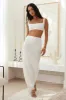 Picnic On The Beach Crop Top White sold by Fortunate One