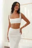 Picnic On The Beach Crop Top White sold by Fortunate One