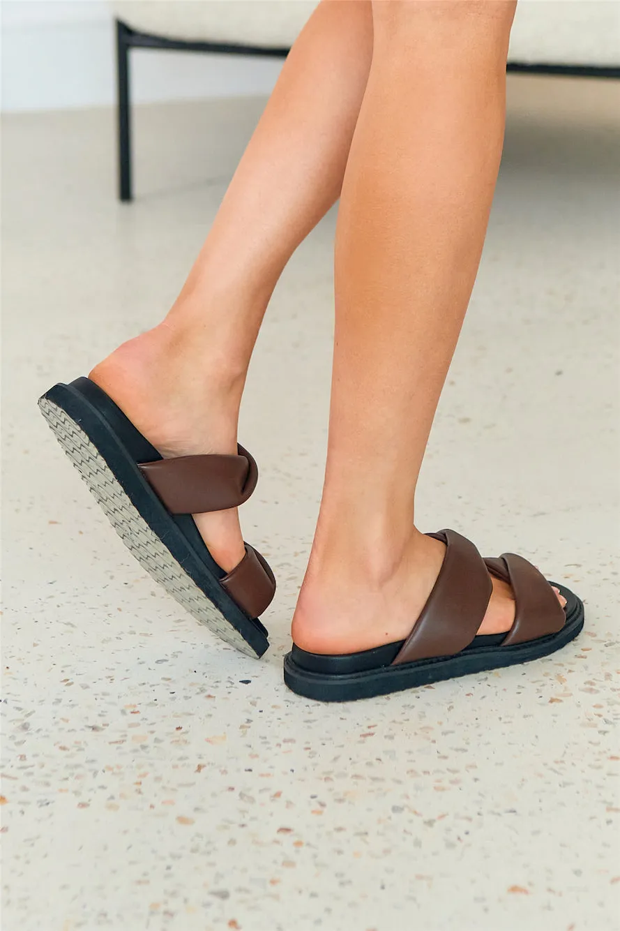 BILLINI Zonya Slides Chocolate sold by Fortunate One product image thumbnail 5