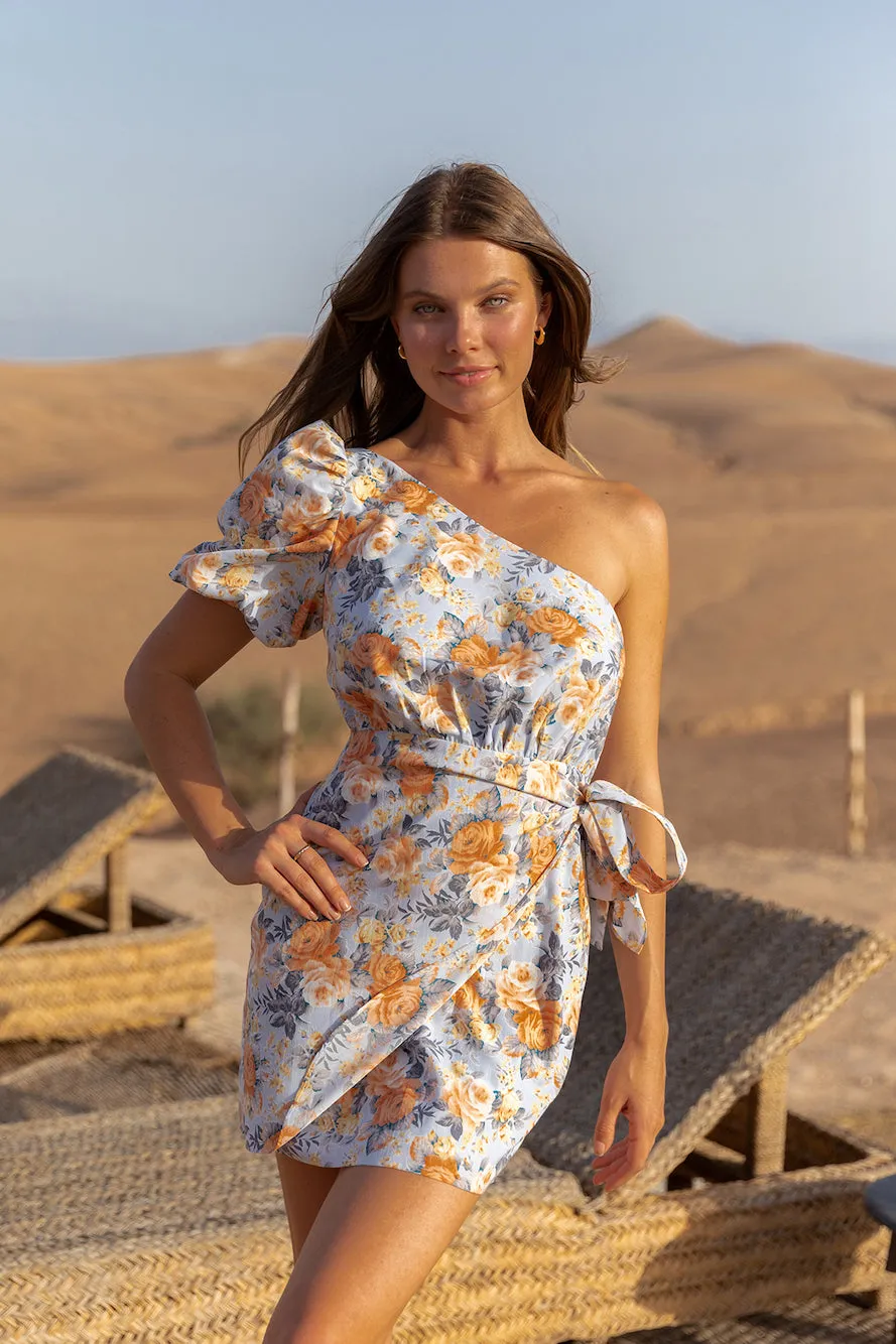 HELLO MOLLY Flowers Of The Sun Dress Blue sold by Fortunate One