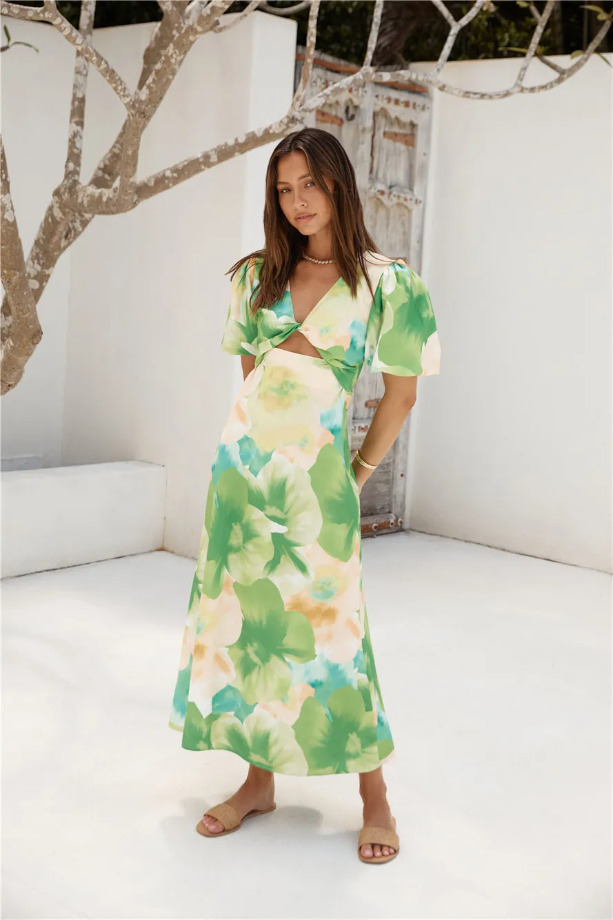 Jungle Adventure Maxi Dress Green sold by Fortunate One product image thumbnail 3