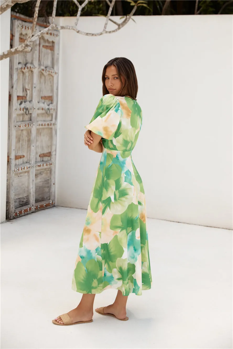 Jungle Adventure Maxi Dress Green sold by Fortunate One product image thumbnail 5