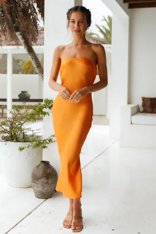 Soul Seeker Maxi Dress Orange sold by Fortunate One
