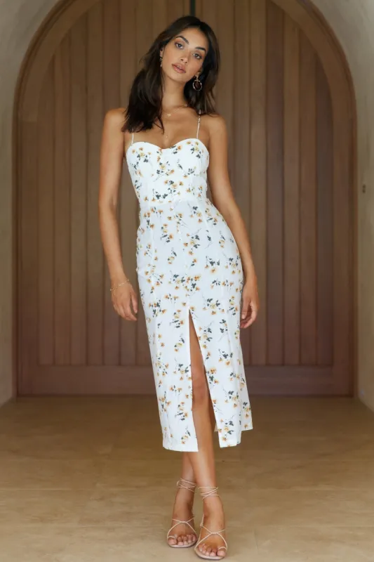 Moments In Paradise Midi Dress sold by Fortunate One