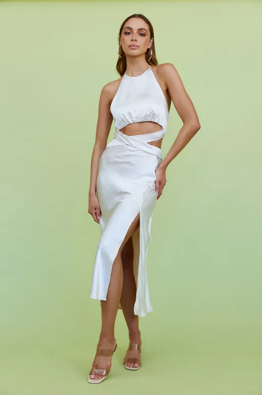 In Tune Maxi Dress Champagne sold by Fortunate One