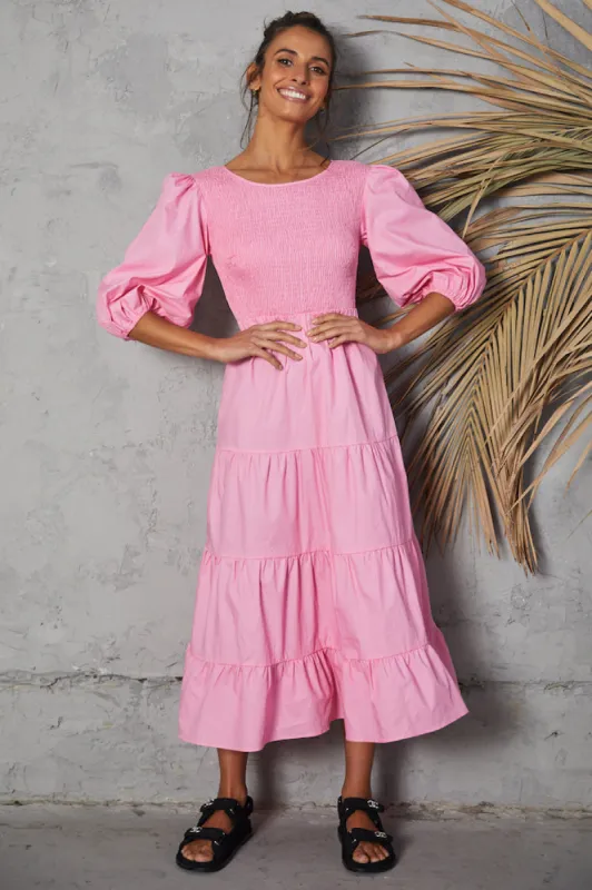 Sunset Daydreams Maxi Dress Pink sold by Fortunate One