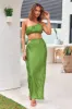 Midnight Attraction Crop Top Green sold by Fortunate One