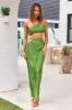 Midnight Attraction Crop Top Green sold by Fortunate One