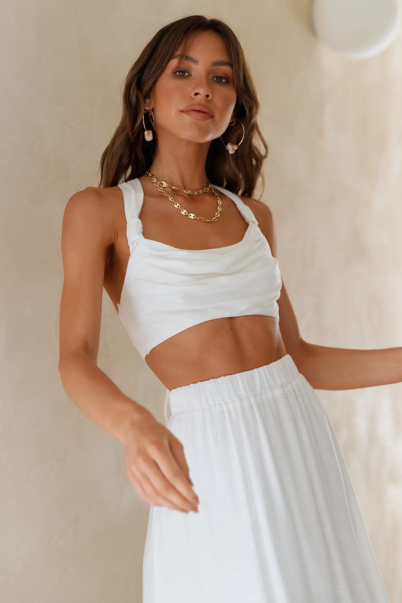 Fixed Focus Crop Top White sold by Fortunate One product image thumbnail 5