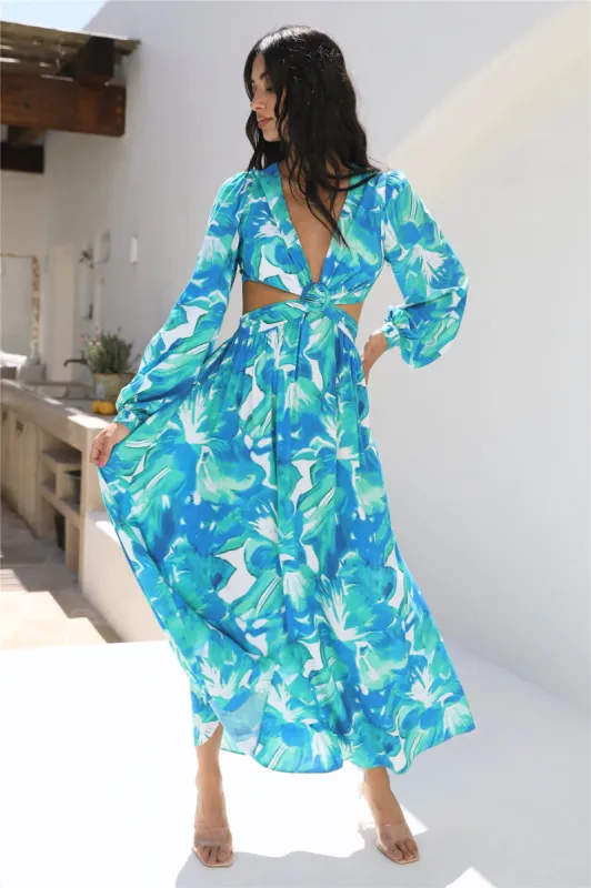 Big Dreamer Maxi Dress Blue sold by Fortunate One